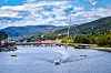 Ypsilon bru i Drammen. Kontorene til Statens vegvesen har utsikt over Drammenselva. Foto: TUM Studio