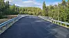 Over Gapperoselva er det bygget en prefabrikert betongbjelkebru med 23 meter spenn.