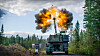 K9 artilleriskyts under testing og verifisering utenfor Elverum.