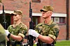 Menig Jonas Hebnes fra Karmøy øver til kong Haralds begravelse på onsdag. Foto: Martin Solhaug Standal/ NTB