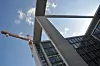 TILBYGG: Marie-Elisabeth-Lüders-Haus har en brutto grunnflate på 65 300 m2, og får nå en ny fløy på 44 000 m2. Foto: Fredrik Drevon