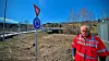 Prosjektleder Odd Johansen i Statens vegvesen på riksvei 4, ved rundkjøringa på Hadeland.