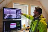 Det hentes inn store mengder data om fisken i merdene. Foto: Lerøy Seafood Group