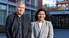 F.V. Sikkerhetssjef Arnfinn Tønnessen og Cyber-trainee Juhi Saigal i DNV.