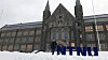 Professor Geir Egil Dahle Øien utenfor Gløshaugen i Trondheim. Øien er prosjektleder for Framtidens teknologistudier ved NTNU.