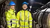 UTSLIPPSFRI BYGGEPLASS: – Målet vårt er ikke bare å ha fossilfrie, men helt utslippsfrie anleggsplasser, sier Ole-Petter Nilsen fra Vann- og avløpsetaten i Oslo kommune. Foto: Delta V