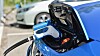 En Nissan Leaf med CHAdeMO-kontakt.