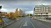 Her kommer det nye anlegget. Strandgata i Gjøvik med utsikt nordover.