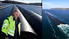 Verdens lengste rør til havs: 550 meter lange rør fra Stathelle på vei gjennom Bosporos-stredet til prosjekt i Odessa ved Svartehavet. – Kundene vil ha stadig større og lengre rør i plast, sier fabrikksjef Elling Halseide.
