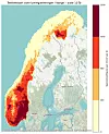 Lynntetthet i Norge de siste ti årene Illustrasjon: Jakob B. Ånonsen