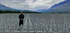 Kurosh Bozorgebrahimi under byggingen av antennestasjonen for EISCAT_3D i Skibotn. Foto: Sikt