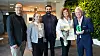 På Schneider Electric Innovation Hub i Oslo, fra venstre: Fra Schneider Electric Geir Arne Erikstad, VP Home & Distribution i Schneider Electric Norge, Stine Fet, Salgssjef elektrikere, Deepesh Sharma, Key Account Manager elektrokjeder og fra Elkonor Turid S. Ødegård, markedssjef og Bård Espen Hansen, administrerende direktør. Foto: Schneider Electric