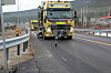 Merking av asfalt på ny riksvei i Østerdalen i 2021.
