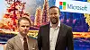David Hansen, Enterprise Public Sector Sales Manager i Microsoft Norge, og Andre Stene Larsen, CEO i DNI.