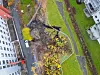 Vanskelig å vite hvor vaklende bergsøylen var. Løsningen ble å legge 40 kubikkmeter med sprøytebetong under blokka, som en støttefot. Foto: Arash A. Nejad
