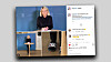 Høyre bruker humor under krisetiden på partiets instagramkonto, der justisminister Monica Mæland er avbildet med tøfler under en pressebriefing om COVID19.