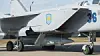 Øvingsversjon av Kh-47M2 Kinzhal (9-S-7760-EDM) festet på et russisk MiG-31K på utstilling i 2022.