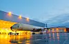 A350-900 XWB MSN-001 på sin første luftetur på egne hjul - vei fra Stasjon 40 til Stasjon 30 på sluttmonteringsfabrikken (FAL) i Blagnac utenfor Toulouse.
