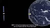Til unnsetning: Slik tenker man seg det så ut i rommet da MEV-1 nærmet seg Intelsat-901 for å koble seg til og bringe satellitten tilbake til geostasjonær bane. Foto: Northrop Grumman