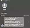 Proff phishing: Her har svindlerne spoofet Klarna, slik at dersom mottakerne hadde hatt meldinger fra Klarna så ville de kommet inn i samme flyt. Foto: Tietoevry