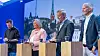 Marius Jordet, Sigrun Hansen Bock, Bjarte Malmedal og Bjørn J. Villa debatterte cybersikkerhet under Arendalsuka.