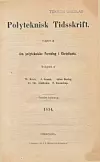 Den aller første utgaven av Polyteknisk Tidsskrift - fra 1854. Foto: Skjermdump