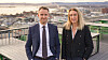 Tobias Aabel, sikkerhetssjef, og Lene Melfald, prosjektdirektør, fra Sopra Steria.