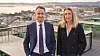 Tobias Aabel, sikkerhetssjef, og Lene Melfald, prosjektdirektør, fra Sopra Steria.