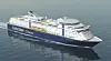 STOR: MS Color Fantasy er med sine 75 000 tonns deplasement og 224 meter lengde ( totalt 59 meter høy!) verdens største cruiseferge, i klasse med Queen Elizabeth II.