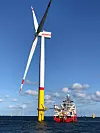 Hver av turbinene fra Siemens Gamesa Renewable Energy har en kapasitet på seks megawatt Foto: Equinor