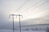 Kraftlinjer i Sør-Norge. Bildet er en illustrasjon.