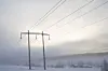 Kraftlinjer i Sør-Norge. Bildet er en illustrasjon.
