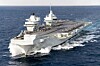 Det britiske hangarskipet HMS Prince of Wales til sjøs. Det er uklart om skipet har med seg kampfly når det ankommer Stavanger.