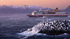MS Richard With møtte et rufsete vær utenfor Stad i september 2018. Her er skipet fotografert idet hun runder Melkøya i storm i 2006.