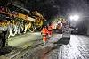 Skanska startet en uke etter Hæhre på sin side, men har hatt bedre fremdrift i starten av prosjektet, og ledet med 60 meter da Våre Veger var innom anleggsplassen.