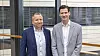 Forlenger avtale: Adm. dir. Øistein Gamst Sandlie i OBOS-banken og Tom-Erik Strand-Udnæseth, produktsjef i Tietoevry Banking.
