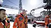 Olje- og energiminister Tord Lien og Eni-direktør Ruggero Gheller på Goliat.