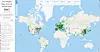 Meddin Bike-sharing World Map er et søkbart kart over sykkeldelingstjenester i verden. Databasen inneholder mer enn 3000 ulike tjenester med nesten 9 millioner sykler, flesteparten i Europa, Asia og USA. Skjermbilde: PBSC