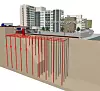 BRØNNENERGI: Både nye A-Hus og Postens nye Østlandsterminal som er under oppføring har valgt brønnparker i stedet for å knytte seg til det lokale fjernvarmenettet. Det er det ikke alle som liker.