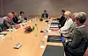 Leder av 22. juli-kommisjonen, Alexandra Bech Gjørv (Midten), innledet møtet da kommisjonen hadde sitt første møte på Gardermoen torsdag. Kommisjonens skal granske granske alle sider ved terroraksjonen i Oslo og på Utøya som ble begått av Anders Behring Breivik. Til venstre komitemedlem Stefan Gerkman Anders Enger og Karin Straume. Høyre side; Hanne Bech Hansen, Ragnar Auglend, Linda Motrøen Paulsen, Torgeir Hagen, Guri Hjeltnes og Laila Bokhari.