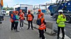 Accentures sommerstudenter og deres veiledere på omvisning på gjenvinningsanlegget på Haraldrud i Oslo.