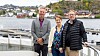 Brigt Valland i Gard, Åsne Holtklimpen og Frode Ingebretsen i Crayon. Sjøforsikringsselskapet Gard har sin hovedbase like utenfor Arendal sentrum.