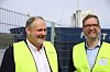 I 2020 ble Green Bulk-prosjektet til Felleskjøpet Agri og Heidelberg Materials presentert. Nå er det satt på pause – rett før skipet skulle bestilles ved et verft i Tyrkia. Logistikksjef Per Kenneth Øye i Felleskjøpet Agri (t.v.) og Project manager Logistics Lars Erik Marcussen i Heidelberg Materials North Europe. Foto: Tore Stensvold