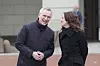 Jens Stoltenberg gjør comeback i norsk politikk. Her sammen med Tonje Brenna.