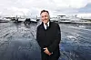 Forsvarsminister Tore O. Sandvik om bord på det amerikanske hangarskipet USS Gerald R Ford i Oslofjorden forrige uke.