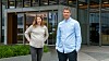 Siden Rebecca Wiborg Seyfarth og Andreas Korneliussen begynte i Cognite har antall ansatte tidoblet seg. Foto: TUM Studio
