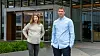 Siden Rebecca Wiborg Seyfarth og Andreas Korneliussen begynte i Cognite har antall ansatte tidoblet seg. Foto: TUM Studio