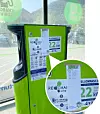 Dette eksempelet fant Even Hjetland på en ladestasjon på Otta i sommer. Der var orden i køen fordi flere hadde skrevet seg opp på en handlelapp fra Kiwi. Foto: Even Hjetland