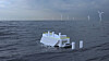 Noreg søv søtt i timen medan Europa allereie har sett mål om 10 prosent bølgjekraft inn i energimiksen innan 2050, skriv innleggsforfattaren. Biletet er av eit offshore bølgjekraftverk, Havkraft O-klasse.
