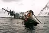 Den gamle russiske krysseren Murmansk slet seg og gikk på gunn under tauing i 1994. Nå skal vraket bort.